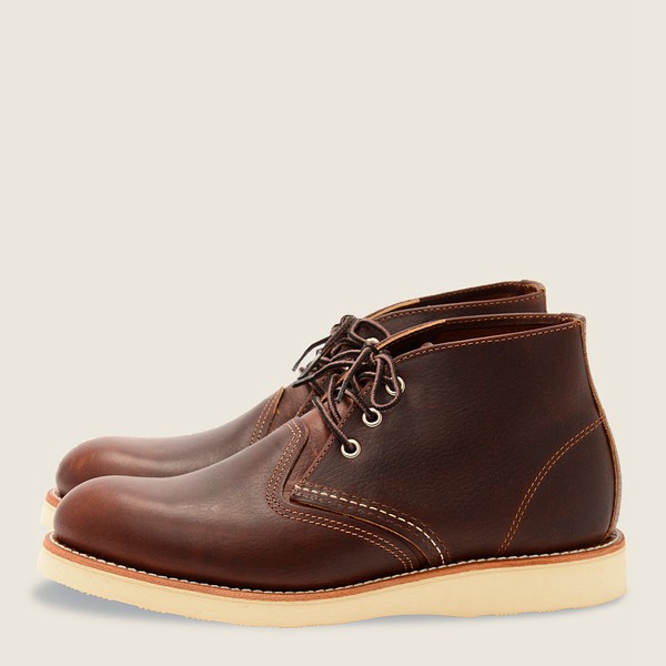 Chaussures Red Wing Heritage - Work - Chukka Oil-Slick Cuir - Marron - Homme 387OHWMGB